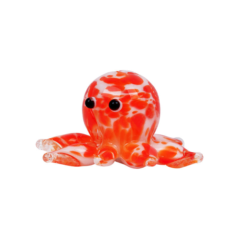 Handmade Glass Octopus Bead, Lampwork Animal Charm, Ocean Inspired Spacer Bead for DIY Necklace Bracelet Jewelry Making