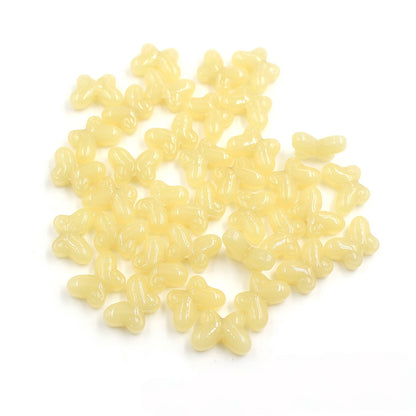 10PCS 10*15mm Glass Butterfly Beads, Colorful Loose Spacer Beads for DIY Jewelry Making, Bracelet Necklace Earring Supplies