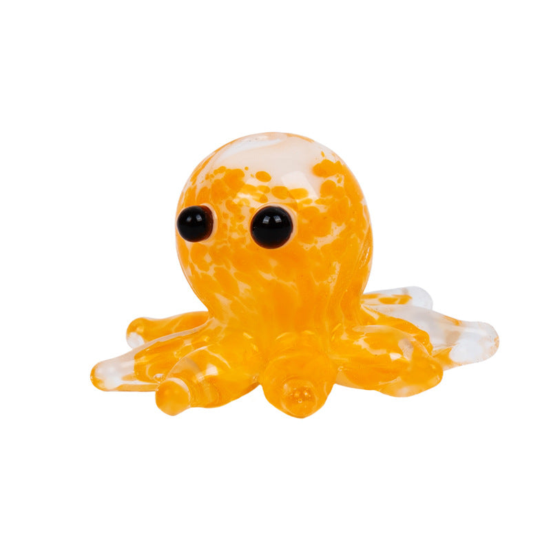 Handmade Glass Octopus Bead, Lampwork Animal Charm, Ocean Inspired Spacer Bead for DIY Necklace Bracelet Jewelry Making