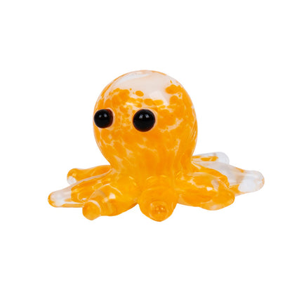 Handmade Glass Octopus Bead, Lampwork Animal Charm, Ocean Inspired Spacer Bead for DIY Necklace Bracelet Jewelry Making