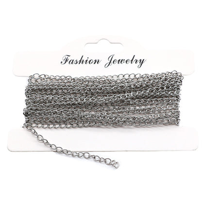 Stainless Steel (Titanium Steel) Tail Chain Extenders | DIY Jewelry Supplies for Bracelets & Necklaces, Essential Craft Accessories （1 Meter）