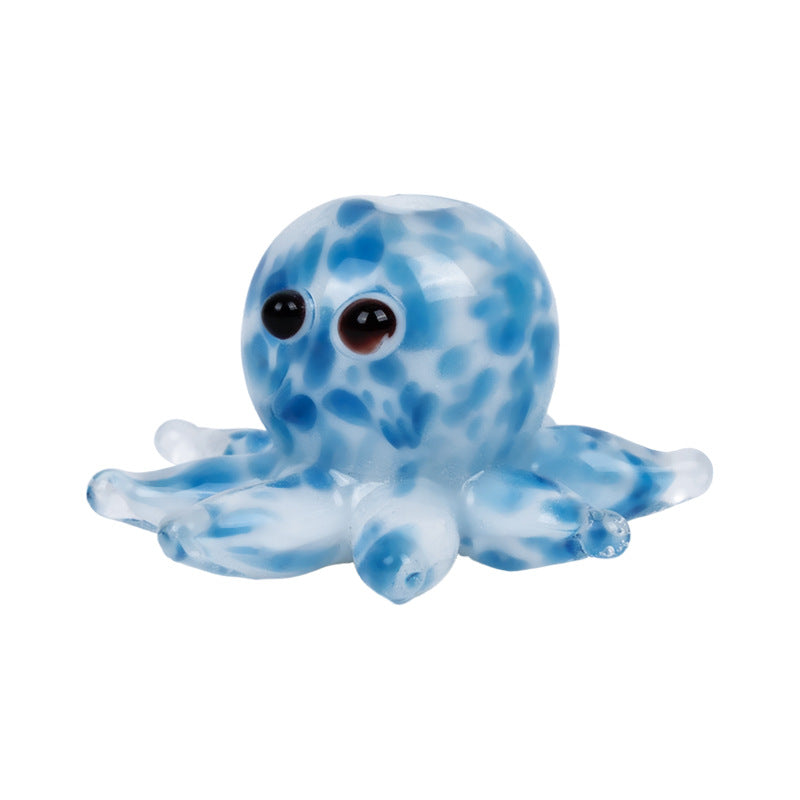 Handmade Glass Octopus Bead, Lampwork Animal Charm, Ocean Inspired Spacer Bead for DIY Necklace Bracelet Jewelry Making