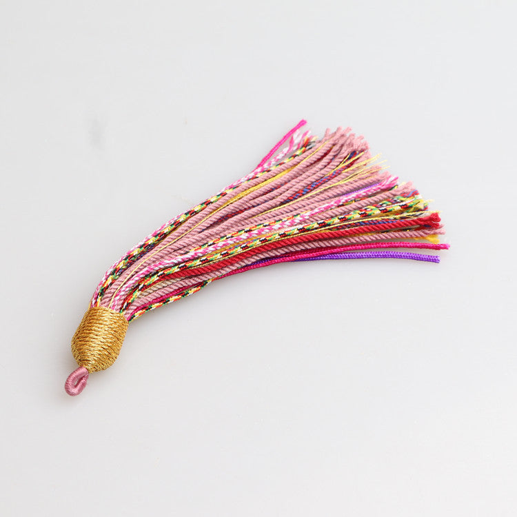 Tibetan Style Handmade Cotton Tassel, DIY Bodhi Prayer Beads Pendant, Handmade Mala Bracelet & Necklace Jewelry Accessories