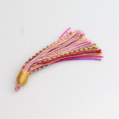 Tibetan Style Handmade Cotton Tassel, DIY Bodhi Prayer Beads Pendant, Handmade Mala Bracelet & Necklace Jewelry Accessories