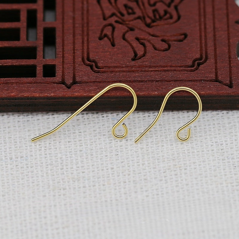 5Pairs 24K Gold Plated Brass Earring Hooks, Long and Short Options, Tarnish Resistant Ear Wires, DIY Jewelry Findings for Earrings
