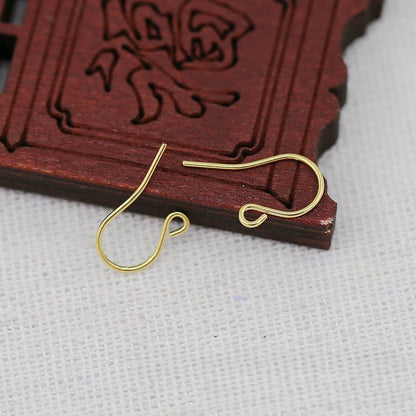 5Pairs 24K Gold Plated Brass Earring Hooks, Long and Short Options, Tarnish Resistant Ear Wires, DIY Jewelry Findings for Earrings