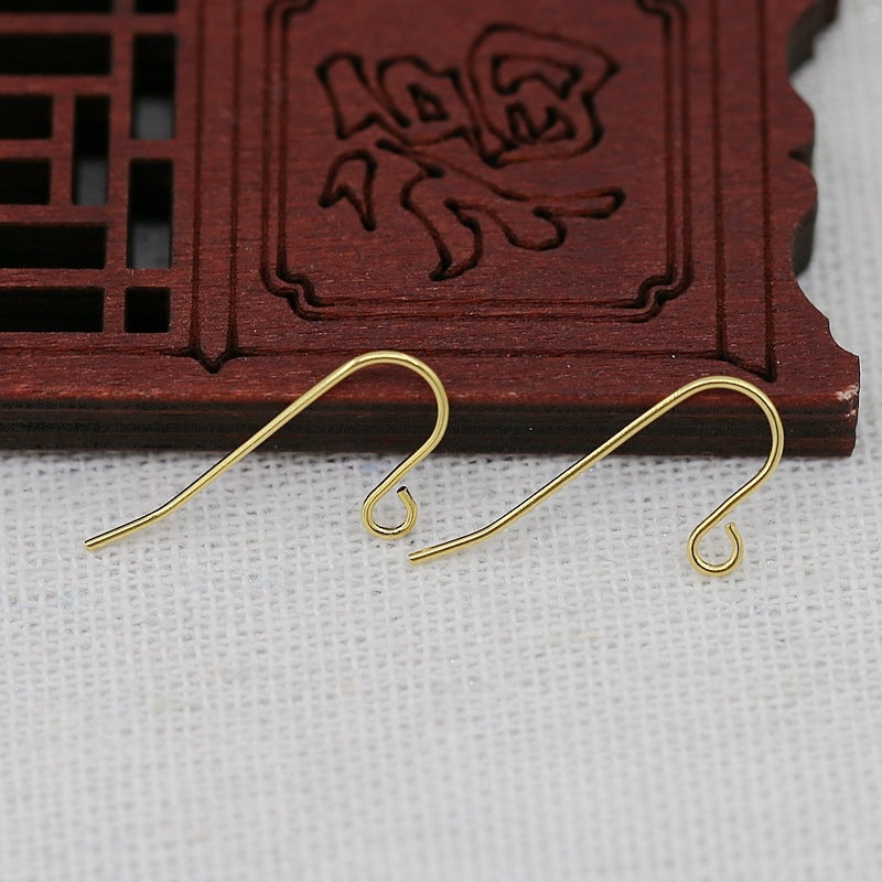 5Pairs 24K Gold Plated Brass Earring Hooks, Long and Short Options, Tarnish Resistant Ear Wires, DIY Jewelry Findings for Earrings