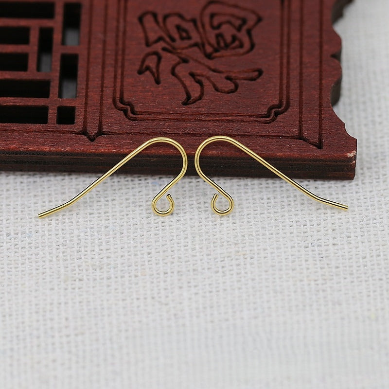 5Pairs 24K Gold Plated Brass Earring Hooks, Long and Short Options, Tarnish Resistant Ear Wires, DIY Jewelry Findings for Earrings