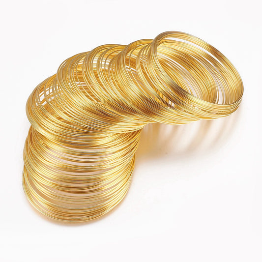 100 Loops 60mm Diameter Bracelet Hoops - DIY Jewelry Findings with Steel Wire / Memory Steel Wire