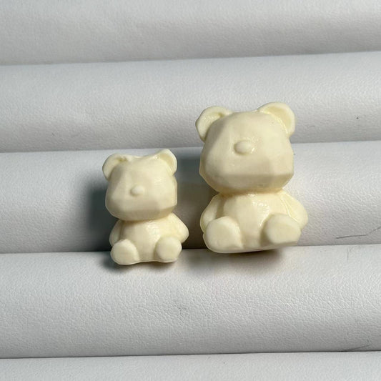 Ivory Nut  Bear Charm, Hand Carved Mini Bear Charm for DIY Jewelry Making