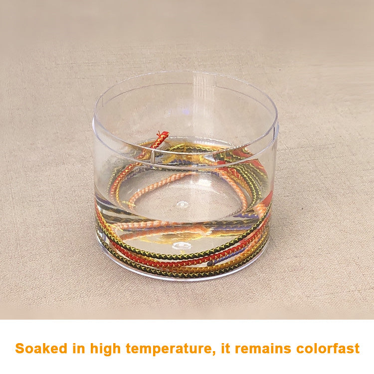 2.5mm Gold & Silver Dragon Pattern Red Cord | New Year Luck Bracelet/Necklace DIY Braiding String | Pendant Hanging Rope