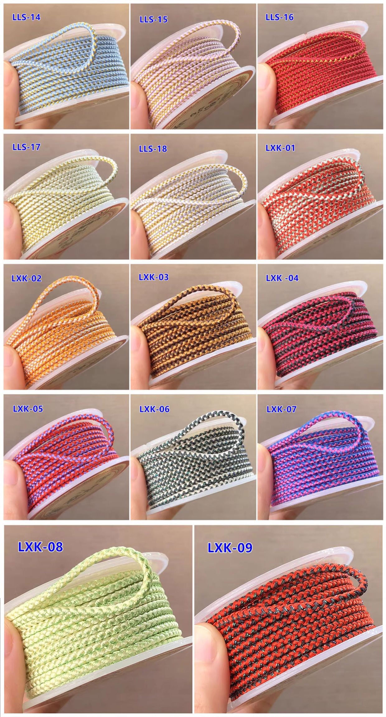 2.5mm Gold & Silver Dragon Pattern Red Cord | New Year Luck Bracelet/Necklace DIY Braiding String | Pendant Hanging Rope