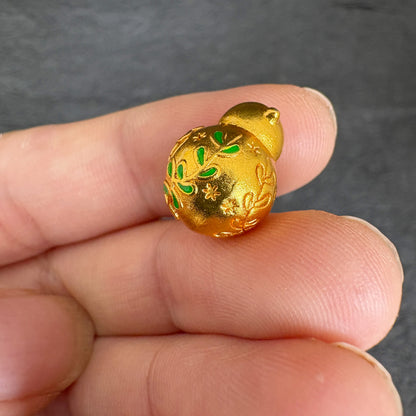 Brass 24K Gold Plated Enamel Bird Charm, DIY Jewelry Making Pendant