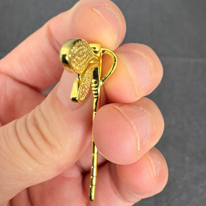 Enamel Turquoise Color Dragonfly Pendant, Gold Tone Dragonfly Charm for Jewelry Making