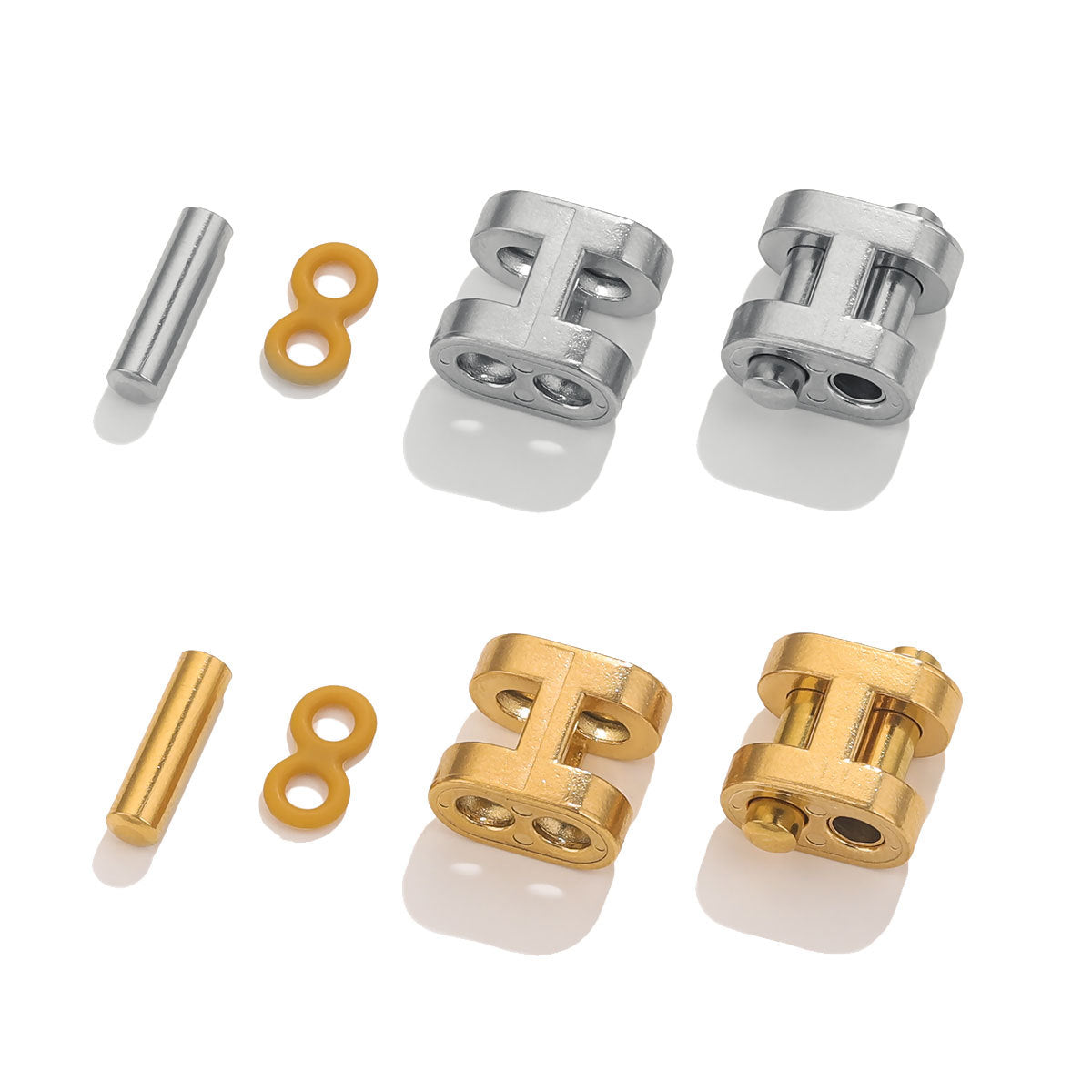 Stainless Steel H Clasp Cord Locks, Adjustable Titanium Steel Bracelet Buckles, DIY Braided Rope Leather Jewelry Findings