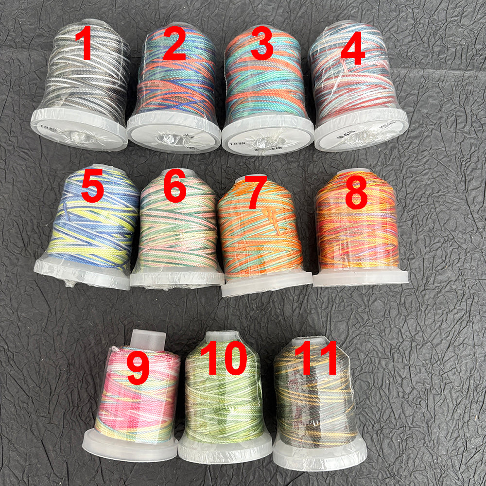 0.8mm Gradient Polyester String, Ombre Braided Cord for DIY Macrame & Crafts, 100 Meters / Roll