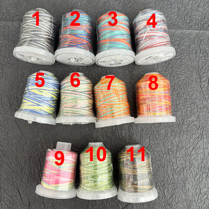 0.8mm Gradient Polyester String, Ombre Braided Cord for DIY Macrame & Crafts, 100 Meters / Roll