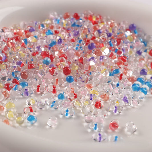 Japanese MGB Transparent Glass Peanut Beads 3x6mm, Small Spacer Seed Beads, DIY Bracelet Necklace Jewelry Making Supplies