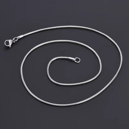 Stainless Steel Snake Chain Necklace, Jewelry Gift for Men and Women