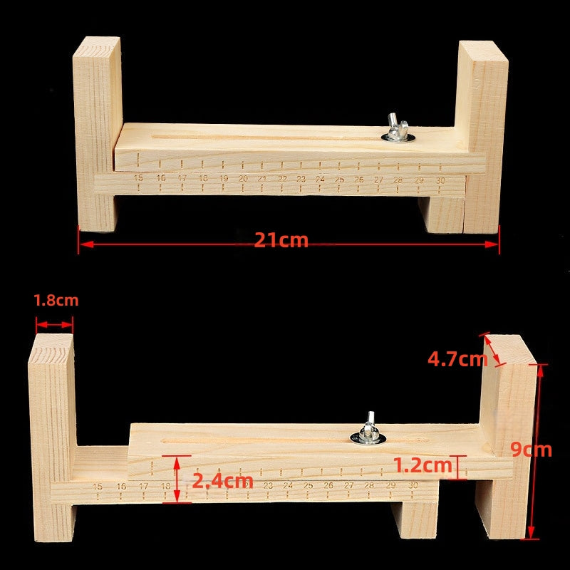 Wood Bracelet Jig, Adjustable Paracord Jig Bracelet Maker DIY Hand Knitting Wristband Jig for Bracelets Necklaces Car Hangings