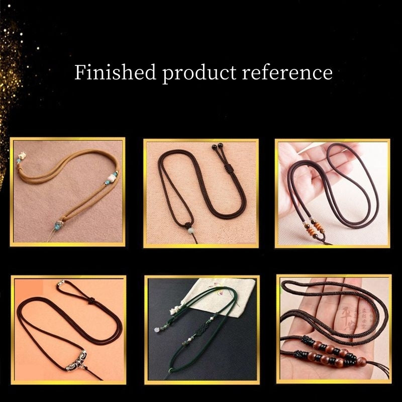 Handmade Dragon Pattern Braided Cord – Non-elastic Dragon Scale String for DIY Necklace Cords, Pendant Strings, and Bracelet Cords