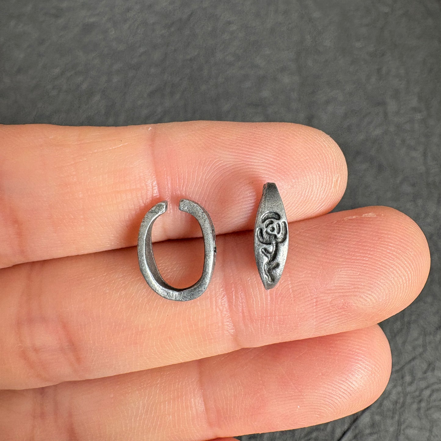 40PCS Antique Silver & Bronze Oval Rose Jump Rings, Donut Bead Chain Making Findings