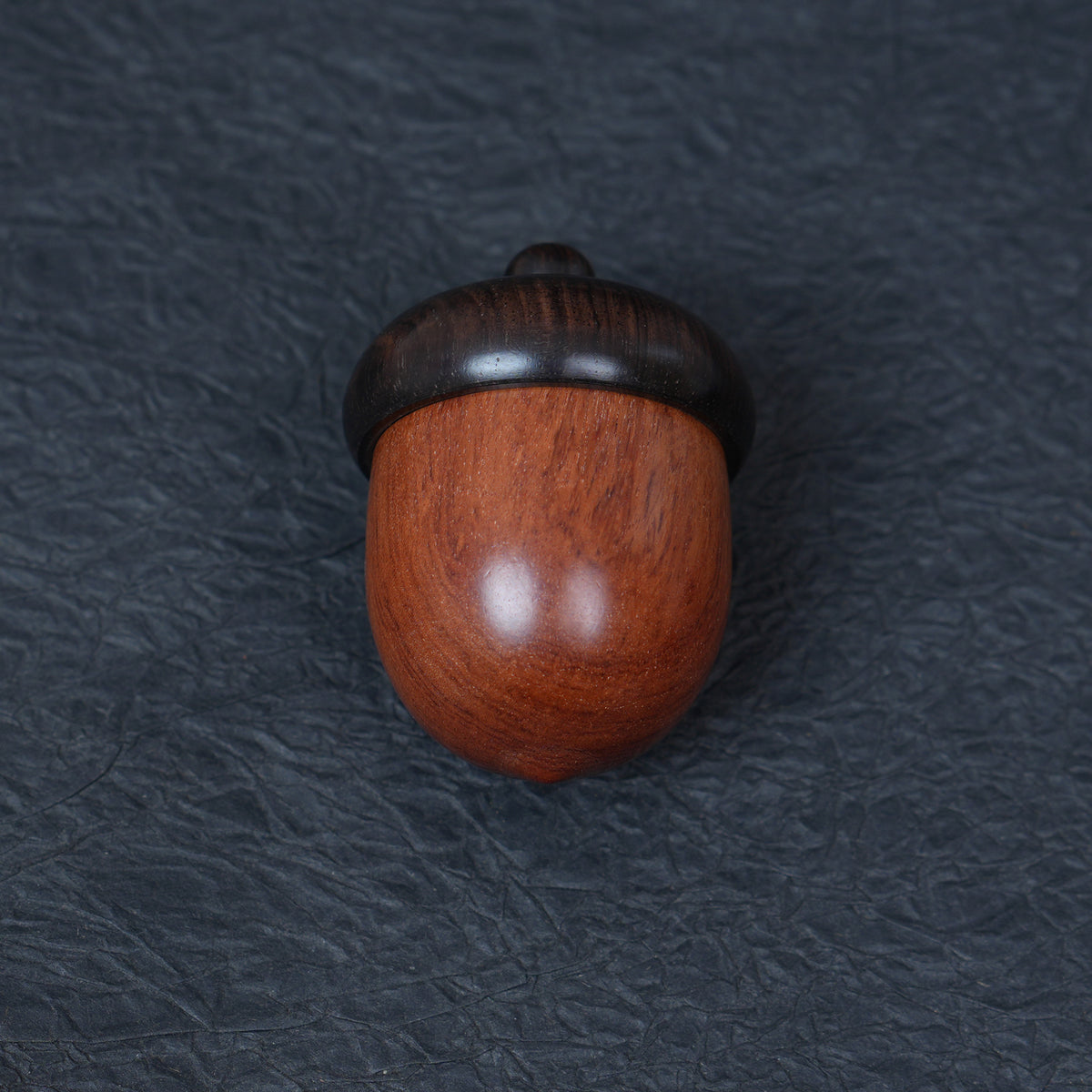 Rosewood Acorn Pinecone Box Charm, Wooden DIY Finding, Keepsake Trinket Container,6.2*4.4cm