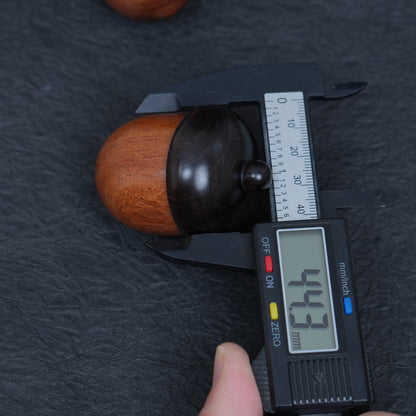 Rosewood Acorn Pinecone Box Charm, Wooden DIY Finding, Keepsake Trinket Container,6.2*4.4cm