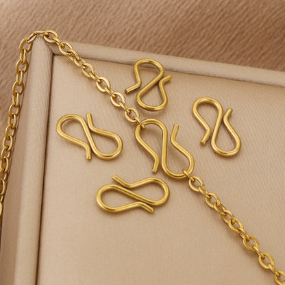 20PCS Stainless Steel S-Shaped Clasps Hooks, Jewelry Making DIY Connectors for Bracelets and Necklaces