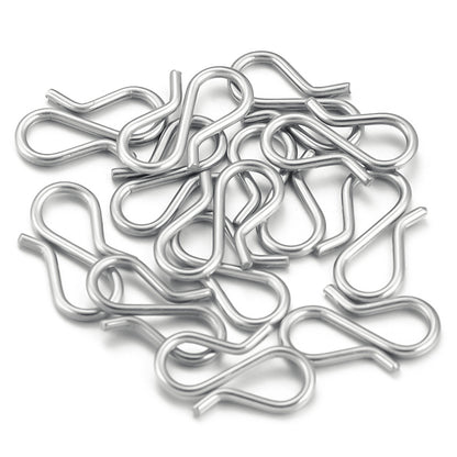 20PCS Stainless Steel S-Shaped Clasps Hooks, Jewelry Making DIY Connectors for Bracelets and Necklaces