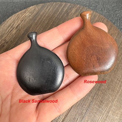 Vintage Sandalwood Wine Jug Pendant, Natural Wood Vessel Charm for DIY Necklace Crafting