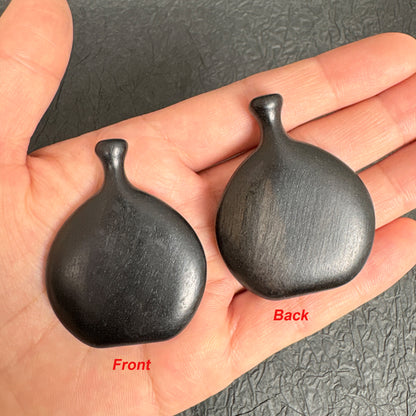 Vintage Sandalwood Wine Jug Pendant, Natural Wood Vessel Charm for DIY Necklace Crafting