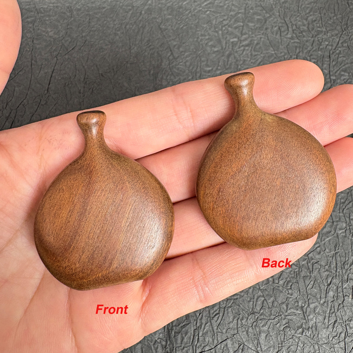 Vintage Sandalwood Wine Jug Pendant, Natural Wood Vessel Charm for DIY Necklace Crafting
