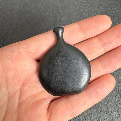 Vintage Sandalwood Wine Jug Pendant, Natural Wood Vessel Charm for DIY Necklace Crafting