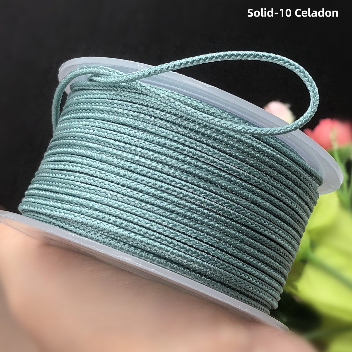 2mm Lucky Knot Braided Cord for Jade Pendant, Adjustable Necklace/Bracelet String, Single or Dual Color, DIY Jewelry Supplies (12m/Roll)