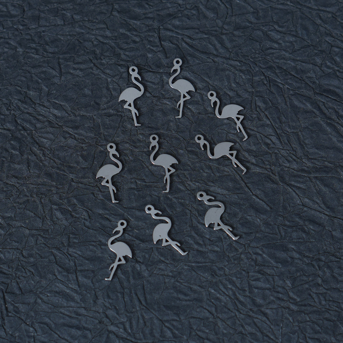 10PCS Stainless Steel Flamingo Charms, Bird Metal Pendants for DIY  Jewelry Making