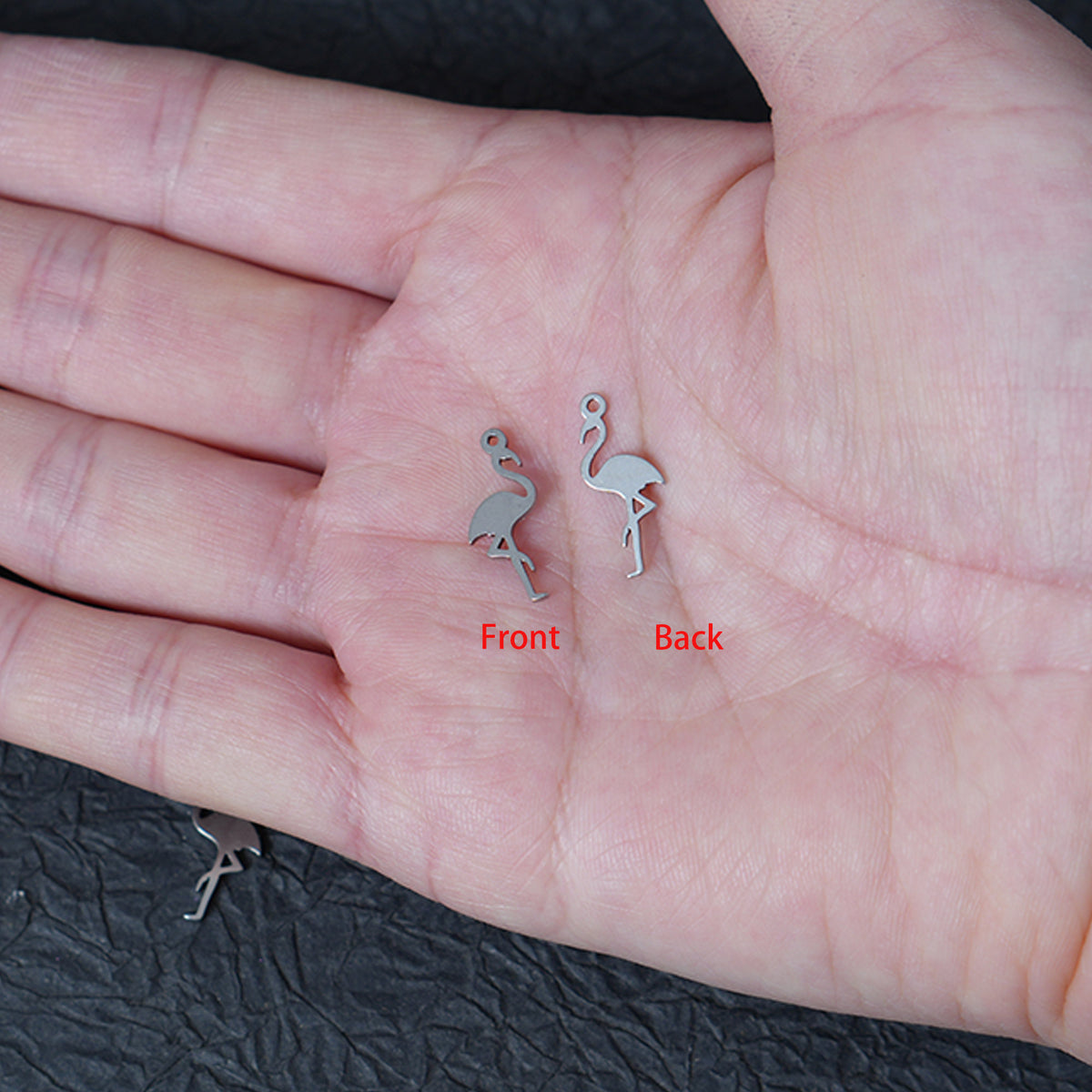 10PCS Stainless Steel Flamingo Charms, Bird Metal Pendants for DIY  Jewelry Making