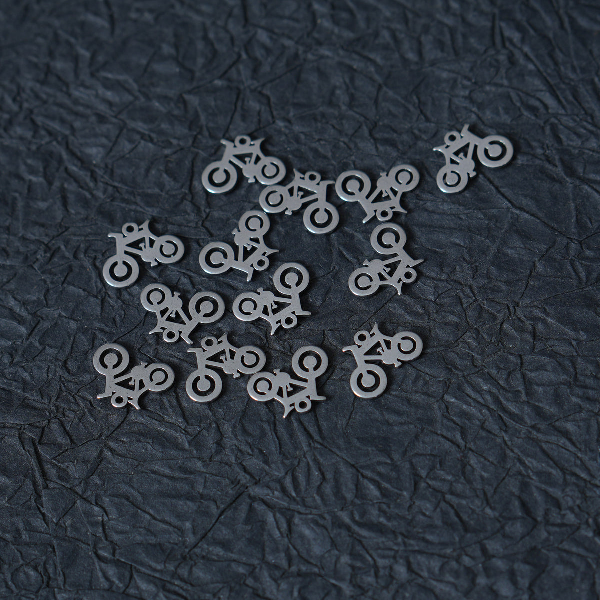 10PCS Stainless Steel BicycleCharms, DIY Jewelry Supplies
