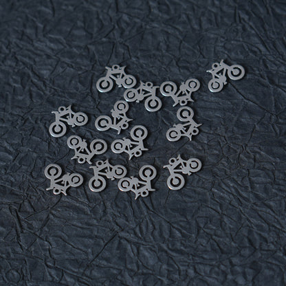 10PCS Stainless Steel BicycleCharms, DIY Jewelry Supplies