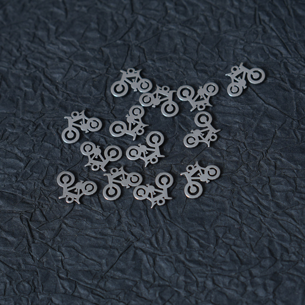 10PCS Stainless Steel BicycleCharms, DIY Jewelry Supplies