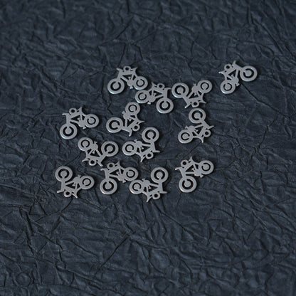 10PCS Stainless Steel BicycleCharms, DIY Jewelry Supplies