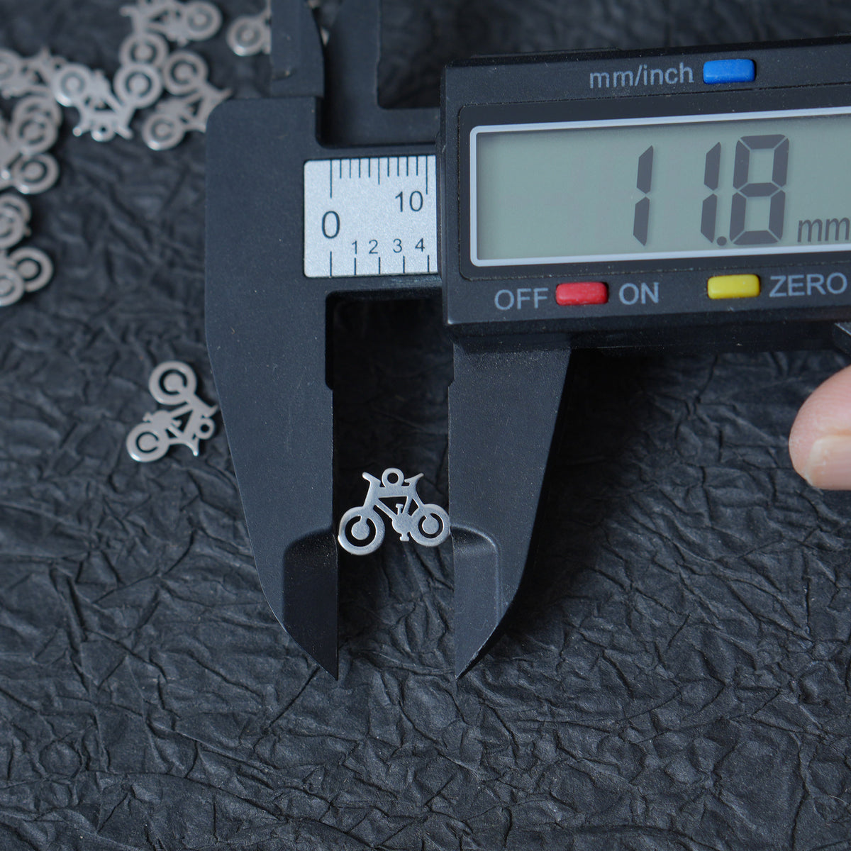 10PCS Stainless Steel BicycleCharms, DIY Jewelry Supplies