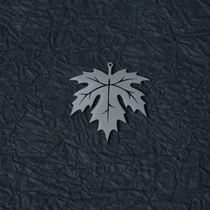 Stainless Steel Maple Leaf Charm, DIY Jewelry Making Supply