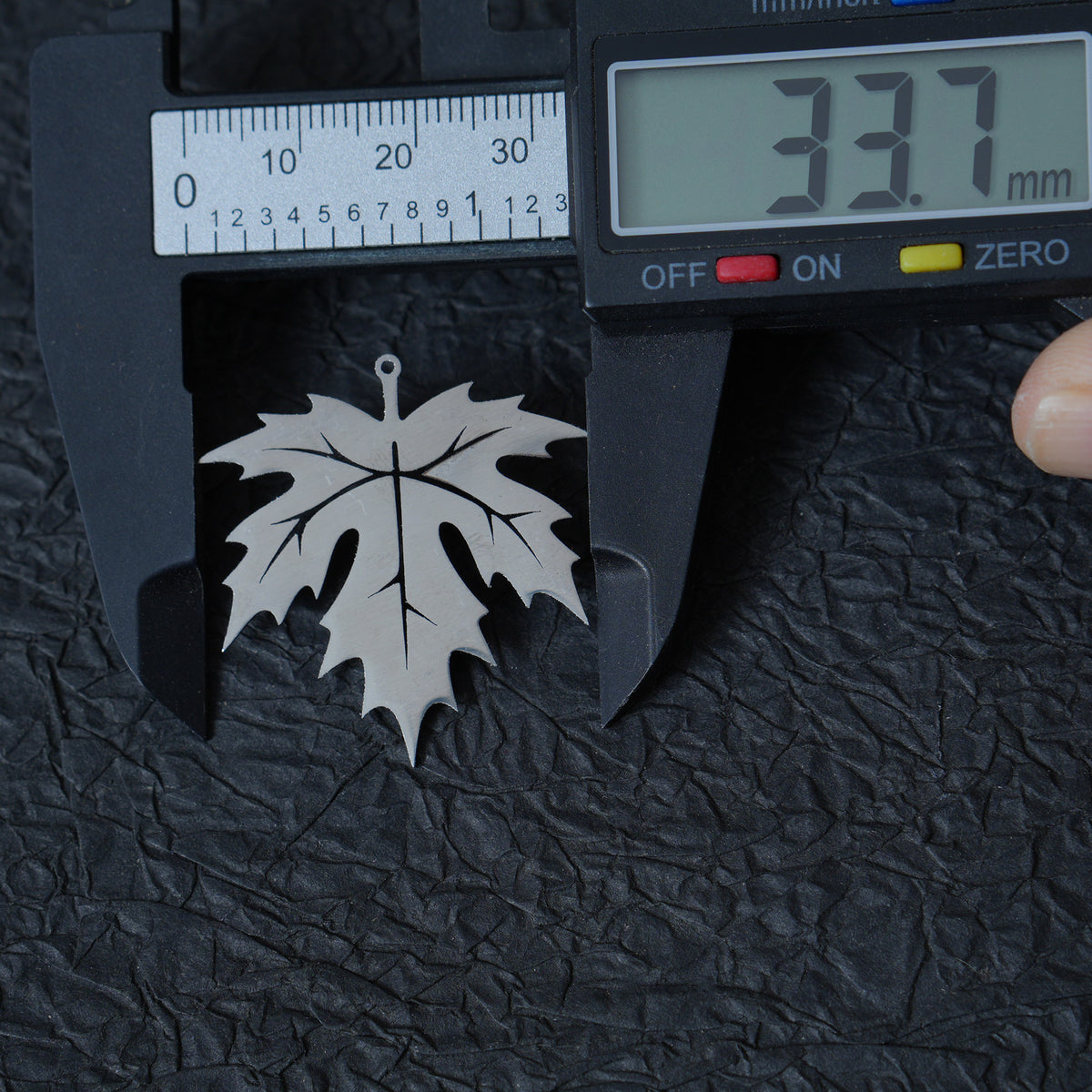 Stainless Steel Maple Leaf Charm, DIY Jewelry Making Supply