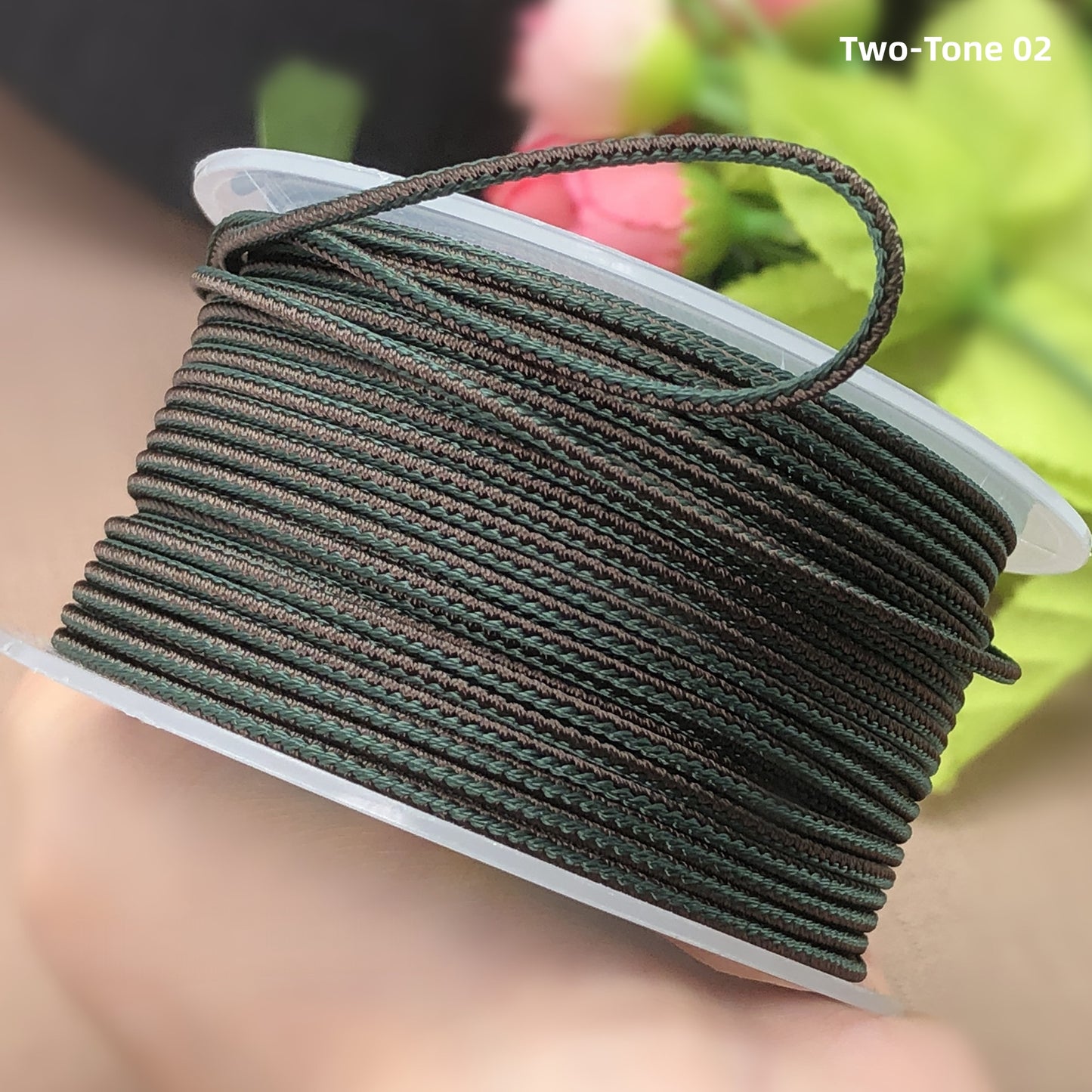 2mm Lucky Knot Braided Cord for Jade Pendant, Adjustable Necklace/Bracelet String, Single or Dual Color, DIY Jewelry Supplies (12m/Roll)