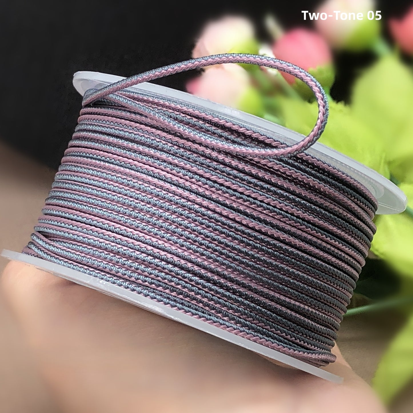 2mm Lucky Knot Braided Cord for Jade Pendant, Adjustable Necklace/Bracelet String, Single or Dual Color, DIY Jewelry Supplies (12m/Roll)