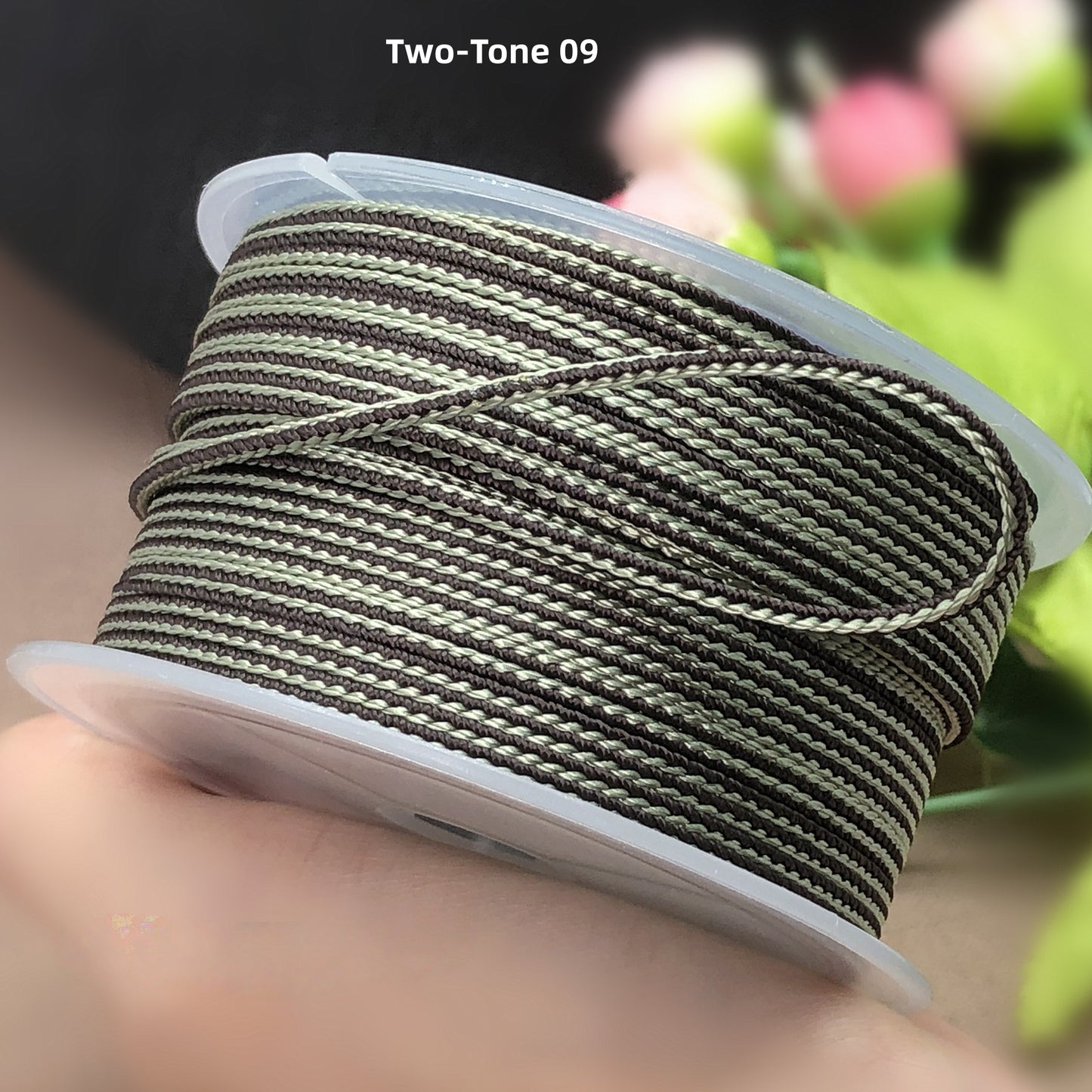 2mm Lucky Knot Braided Cord for Jade Pendant, Adjustable Necklace/Bracelet String, Single or Dual Color, DIY Jewelry Supplies (12m/Roll)