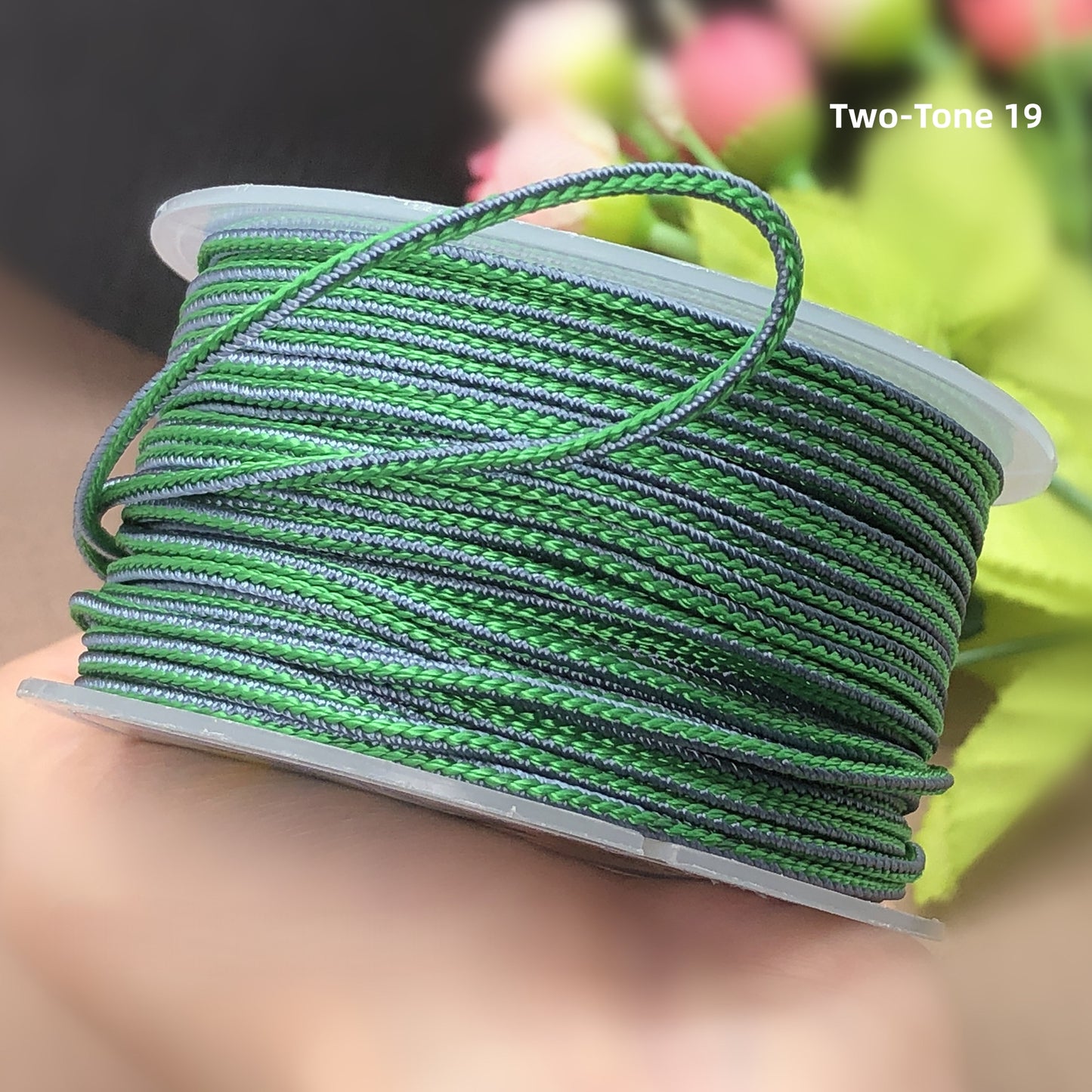 2mm Lucky Knot Braided Cord for Jade Pendant, Adjustable Necklace/Bracelet String, Single or Dual Color, DIY Jewelry Supplies (12m/Roll)