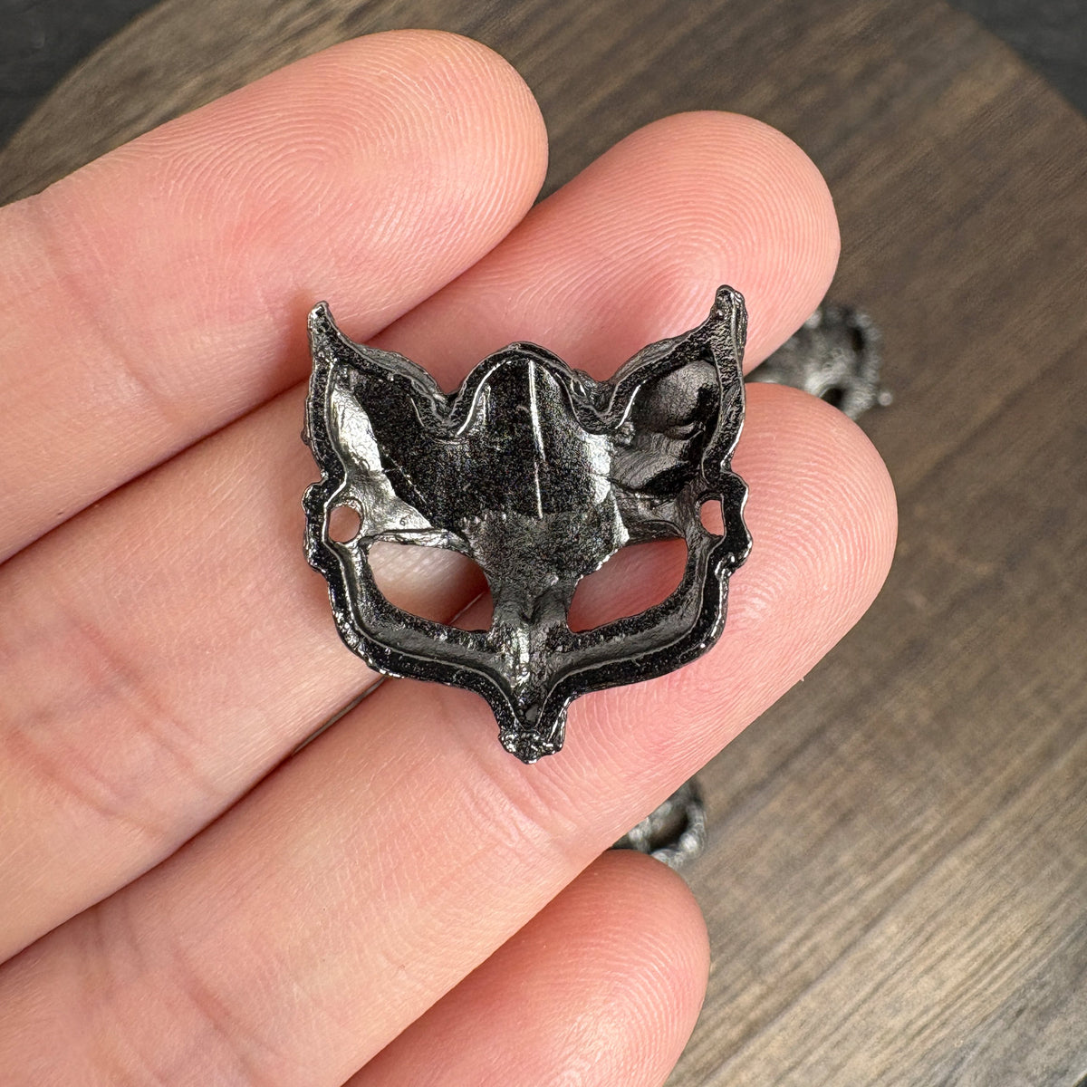 6PCS Vintage Fox Mask Charms, Dark Gothic DIY Jewelry Supply