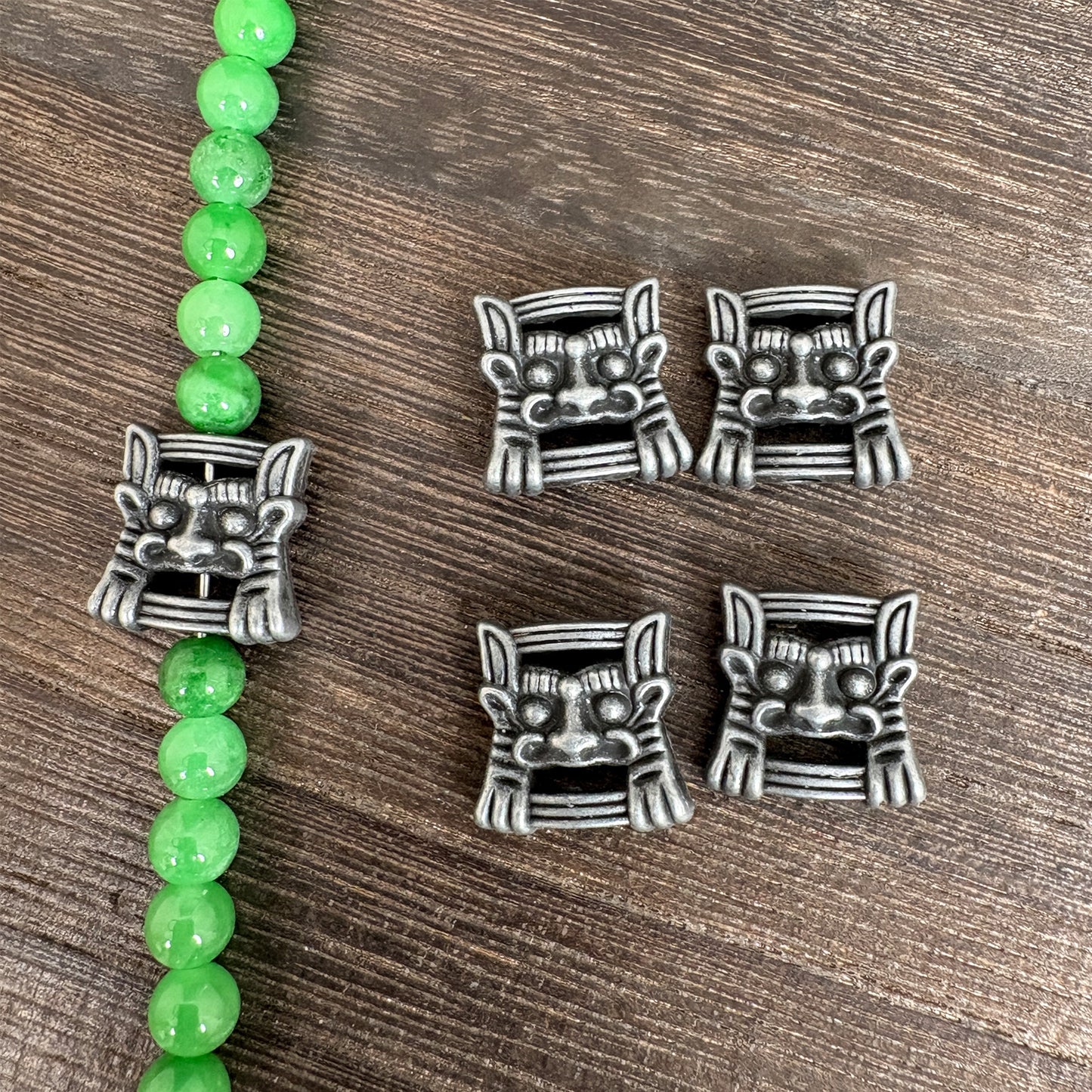 6PCS Vintage Tibetan Silver Vajra Charms, Antique Style Dorje Pendant for DIY Jewelry